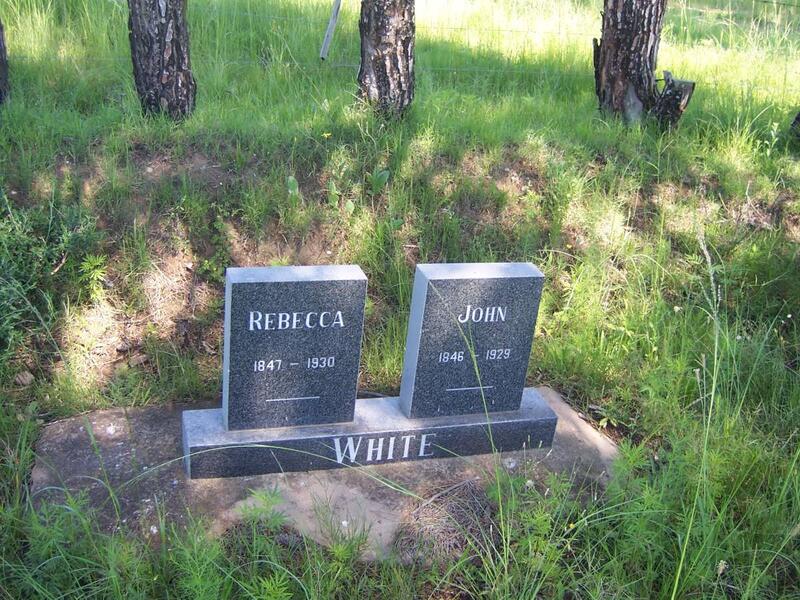 WHITE John 1846-1929 & Rebecca 1847-1930