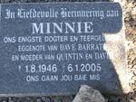 BARRATT Minnie 1946-2005
