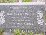 PURDON John Wallace 1892-1972 & Daisy Annie 1882-1977