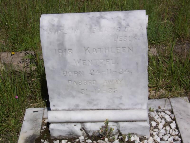 WENTZEL Iris Kathleen 1934-1985