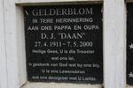 GELDERBLOM D.J. 1911-2000