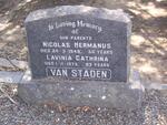 STADEN Nicolas Hermanus, van -1948  & Lavinia Cathrina -1975