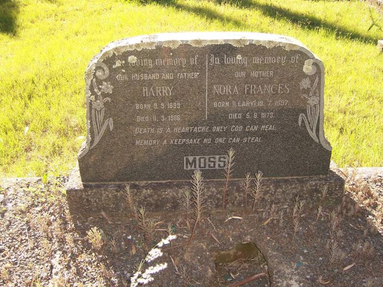 MOSS Harry 1899-1966 & Nora Francis LEARY 1897-1973