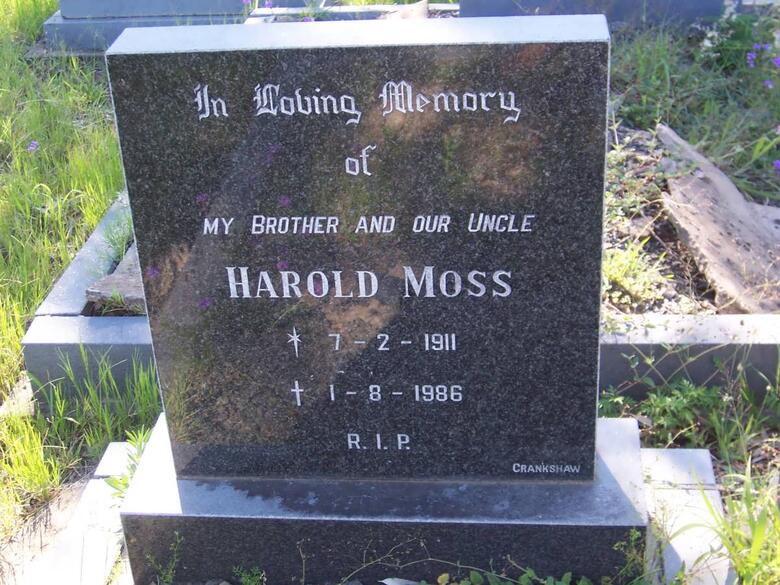 MOSS Harold 1911-1986