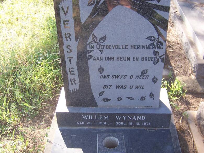 VERSTER Willem Wynand 1951-1971