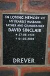 DREVER Sinclair David 1934-2004