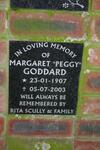 GODDARD Margaret 1907-2003