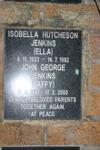 JENKINS John Geirge 1921-2000 & Isobella Hutcheson 1923-1982