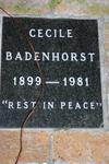 BADENHORST Cecile 1899-1981