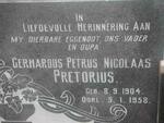 PRETORIUS Gerhardus Petrus Nicolaas 1904-1958