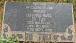 TOIT Johanna Maria, du nee VAN STRYP 1934-1962