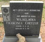 COETZER Wilhelmina Francisca 1916-1985
