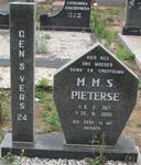 PIETERSE M.M.S. 1917-2000