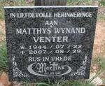 VENTER Matthys Wynand 1944-2007