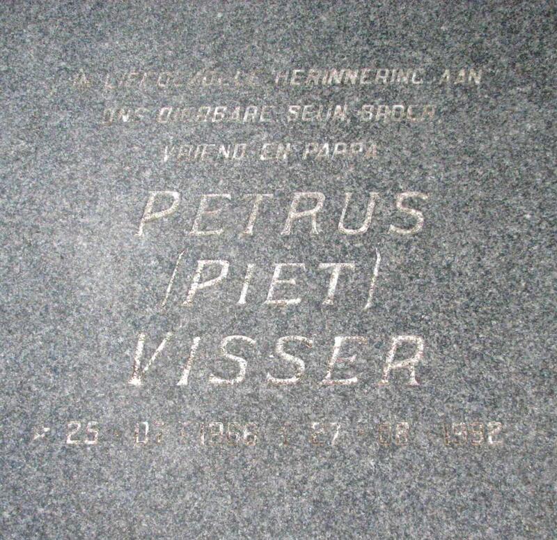 VISSER Petrus 1966-1992