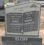 ELOFF Sarel Johannes 1905-1988 & Maria Cornelia 1908-2000