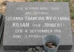 KILIAN Susanna Francina Wilhelmina nee JOUBERT 1916-19?5