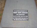 HOBSON Mary Hope nee JOHNSTONE 1929-2004