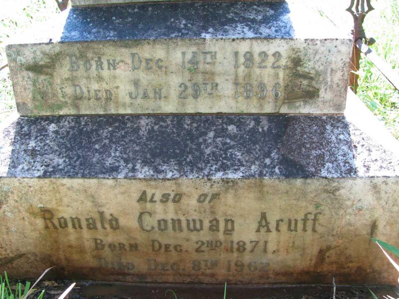 ACUTT Ronald Conway 1871-1962