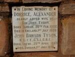 TYSON John Dawson 1893-1976 & Dorrice Alexander 1902-1965