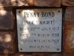 BOND Penny nee BRIGHT 1917-1989