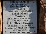 CROSOER Edwin Sydney 1886-1934 & Ethel Maud 1887-1947 :: CROSOER R.L. 1914-1942