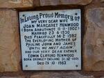 HENWOOD Edwin Clifford 1901-1983 & Joan Margaret ARBUTHNOT 1902-1982