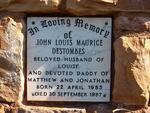 DESTOMBES John Louis Maurice 1953-1987