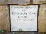 KRAMER Rosemary Jean 1937-2001