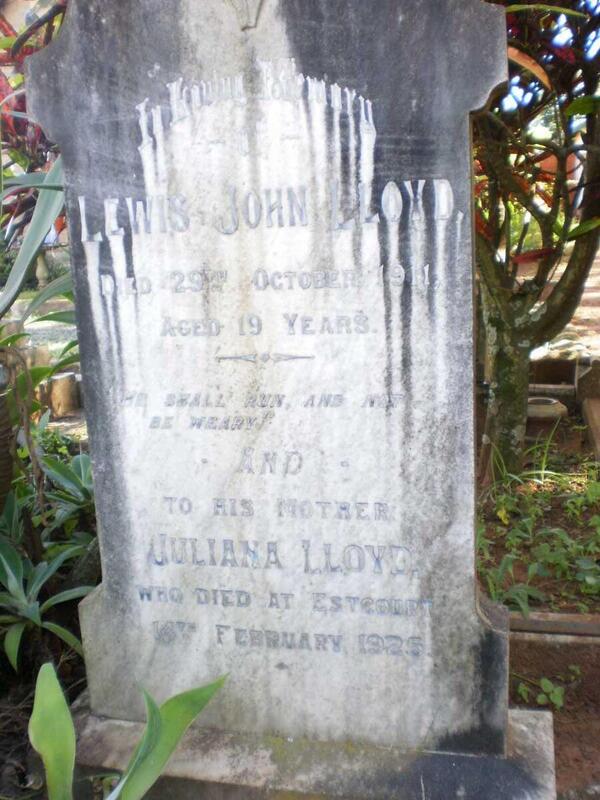 LLOYD Juliana -1925 :: LLOYD Lewis John -1911