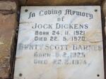 DICKENS Jock 1921-1970 :: BARNES Bunty Scott 1929-1974 