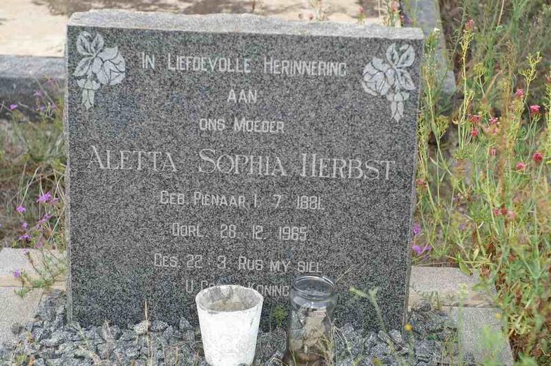 HERBST Aletta Sophia 1881-1965