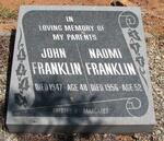 FRANKLIN John -1947 & Naomi -1956