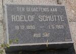 SCHUTTE Roelof Jacobus 1890-1969