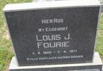 FOURIE Louis J. 1885-1971