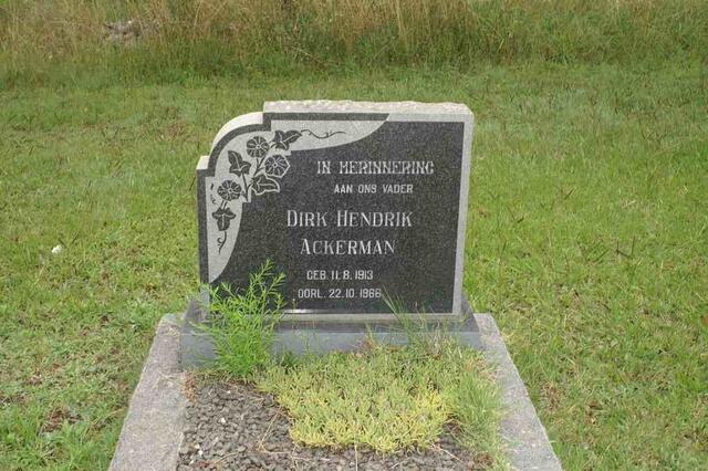 ACKERMAN Dirk Hendrik 1913-1966