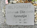BLIGNAUT Johanna Elizabeth 1931-2010