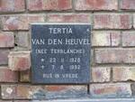 HEUVEL Tertia, van den nee TERBLANCHE 1928-1992