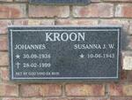 KROON Johannes 1936-1999 & Susanna J.W. 1943-