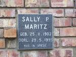 MARITZ Sally P. 1903-1995