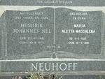 NEUHOFF Hendrik Johannes Nel 1918-1975 & Maria Aletta Magdalena 1925-1991