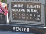 VENTER Jacobus Wilhelmus 1923-1986 & Elizabeth Margaret 1916-2007