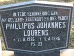 PIENAAR Phillipus Johannes Lourens 1926-1985