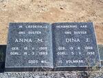 ? Anna M. 1905-1983 :: ? Dina J. 1908-1992