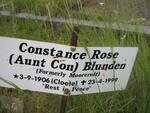 BLUNDEN Constance Rose formerly MOORCROFT nee CLOETE 1906-1999