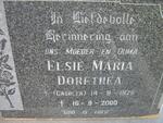 LABUSCHAGNE Elsie Maria Dorethea nee GROBLER 1925-2000