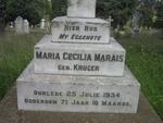 MARAIS Maria Cecilia nee KRUGER -1934