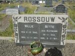 ROSSOUW Willie 1943-1971 & Bettie KLEYNHANS 1946-1971