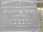 SAUER Johanna Maria nee BOTHA 1879-1967