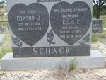 SCHACK Edward J. 1891-1970 & Ella C. VENTER 1879-1964